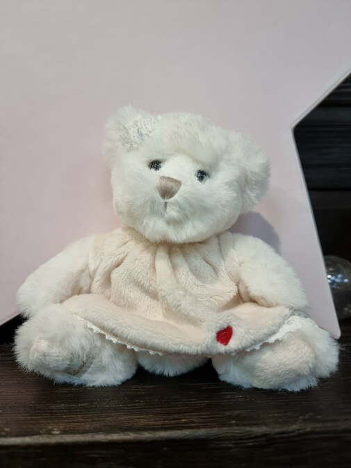 М’яка іграшка Ведмідь білий 10 см