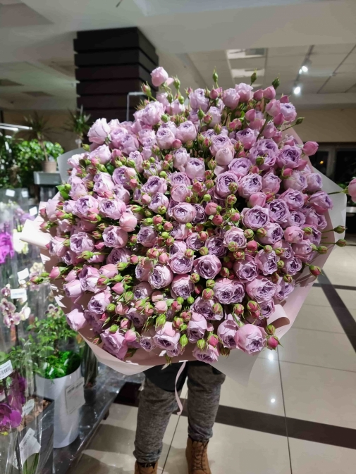 Троянда Лавандер Спрей Букет №163