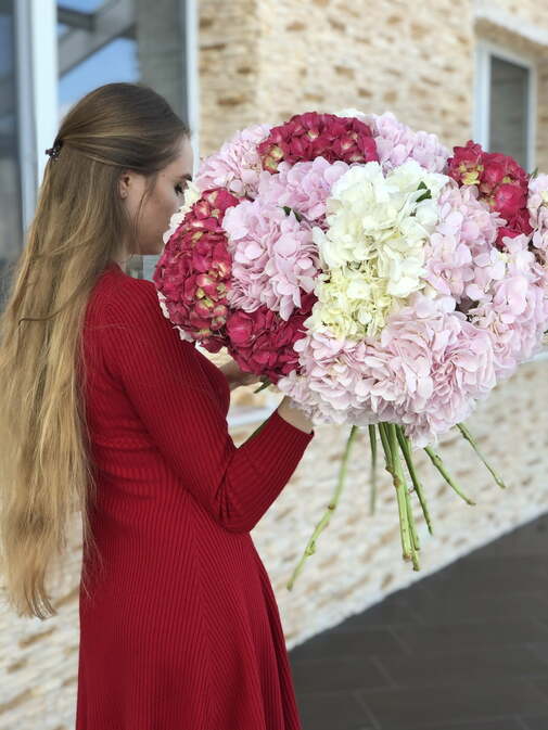 25 Гортензий Микс Букет #16