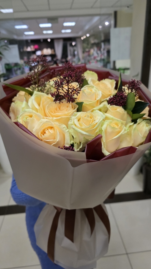 21 Троянда Піч Букет №226