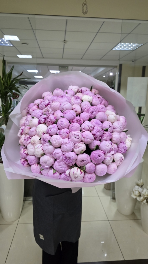 101 Півонія Сара Бернард Букет №227