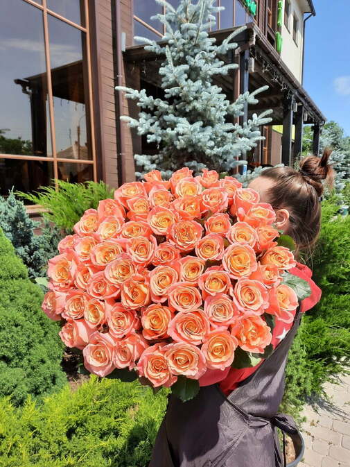 51 троянда Міс Пігі Букет №31